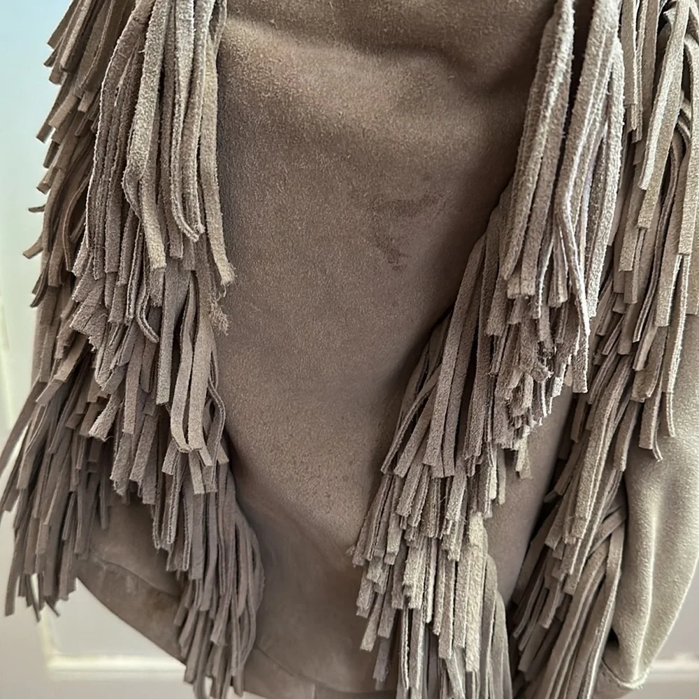 Top Shop Suede Leather Tan Hobo Shoulder Bag